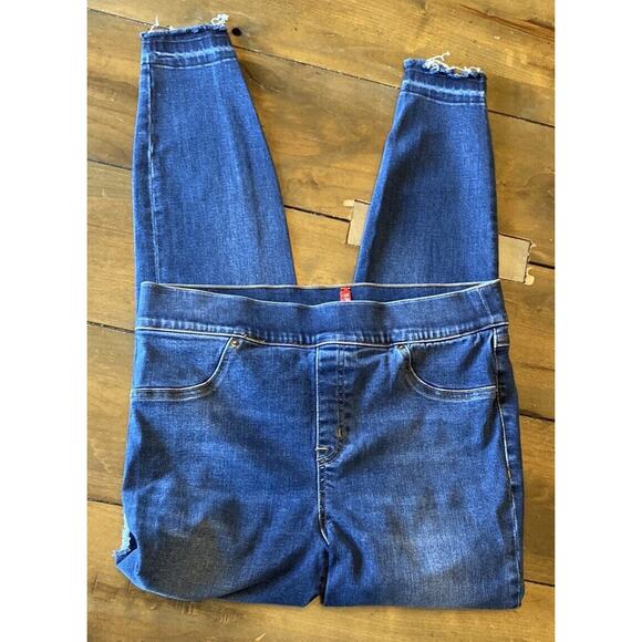 Spanx Slimming‎ Jeans Skinny Slightly Distressed Size L - Picture 1 of 3